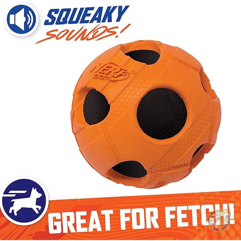 バッシュ クランチ ボール ラージ オレンジ フリーサイズ 犬用おもちゃ ペット用品 ナーフ Nerf Dog