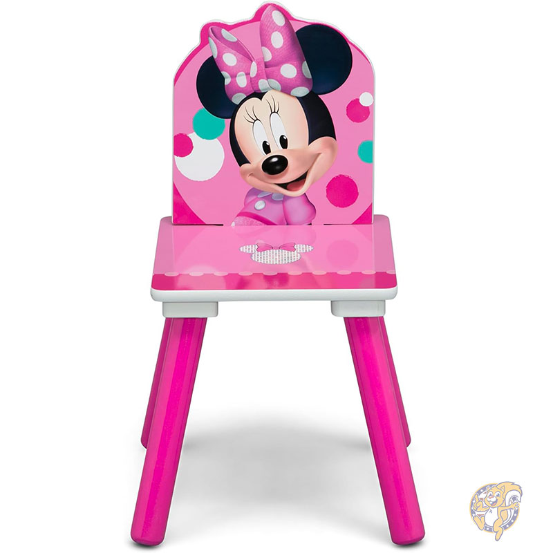ディズニー ミニーマウス キッスインテリア4点セット 幼児用ルームインアボックスセット スリープ＆プレイ 幼児用ベッド テーブル 椅子1脚 おもちゃ箱付き ピンク Delta Children デルタチルドレン