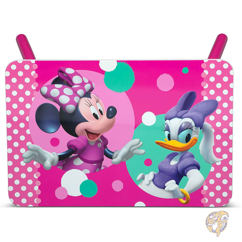 ディズニー ミニーマウス キッスインテリア4点セット 幼児用ルームインアボックスセット スリープ＆プレイ 幼児用ベッド テーブル 椅子1脚 おもちゃ箱付き ピンク Delta Children デルタチルドレン