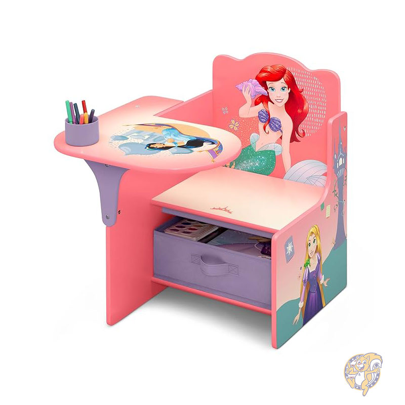 ディズニープリンセス 子供用チェアデスク 収納ボックス付き キッズ