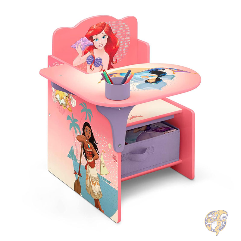 ディズニープリンセス 子供用チェアデスク 収納ボックス付き キッズ