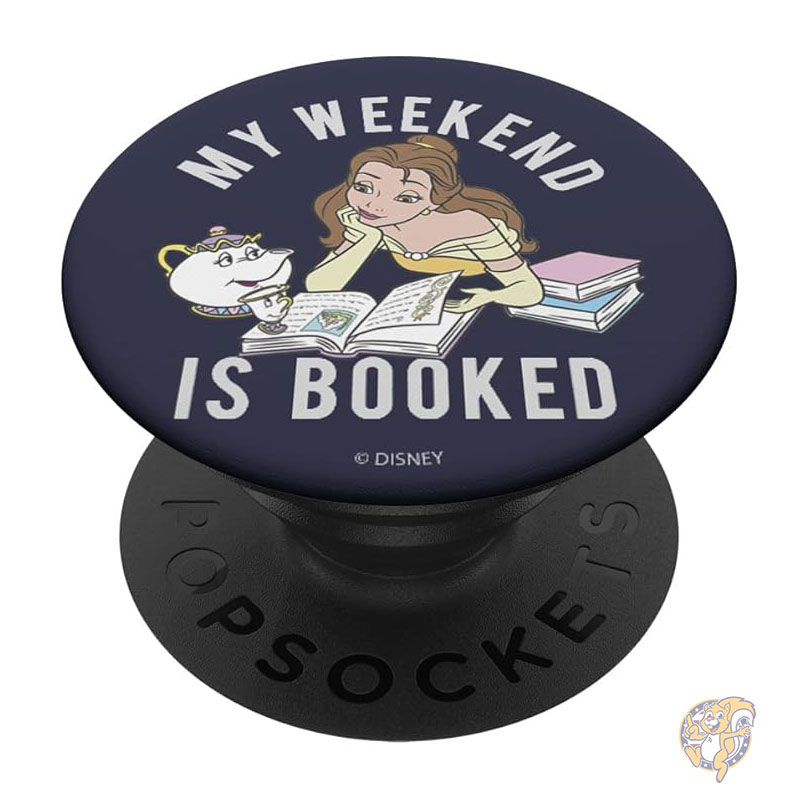 ディズニー Disney 美女と野獣 ベル スマホアクセサリー 携帯電話 スタンド 週末は予約でいっぱい ポップソケッツ スタンダード ポップグリップ