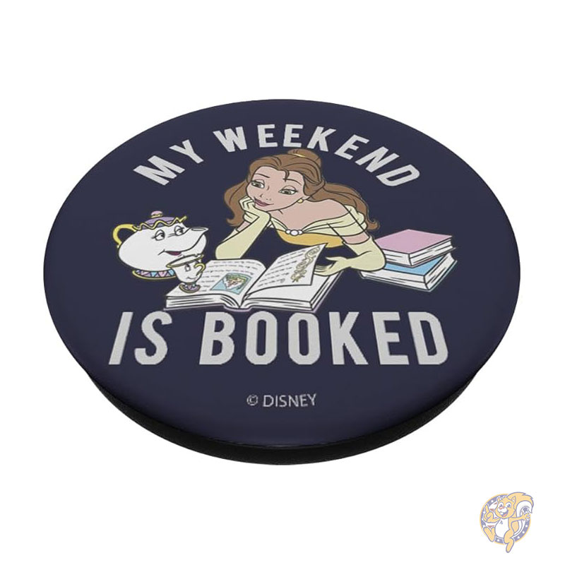 ディズニー Disney 美女と野獣 ベル スマホアクセサリー 携帯電話 スタンド 週末は予約でいっぱい ポップソケッツ スタンダード ポップグリップ