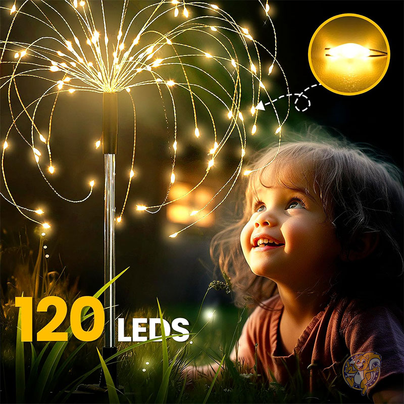 ソーラーガーデンライト 120LED 2個パック ガーデンライト装飾 屋外装飾ライト 120LED 2パック 庭 屋外用 フェアリーガーデンライト 装飾 ソーラーライト 庭 通路 花壇 プランター バルコニー パティオ ガーデン装飾 GIGALUMI ギガルミ