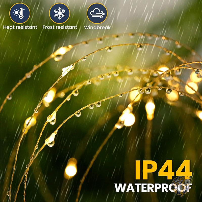 ソーラーガーデンライト 120LED 2個パック ガーデンライト装飾 屋外装飾ライト 120LED 2パック 庭 屋外用 フェアリーガーデンライト 装飾 ソーラーライト 庭 通路 花壇 プランター バルコニー パティオ ガーデン装飾 GIGALUMI ギガルミ