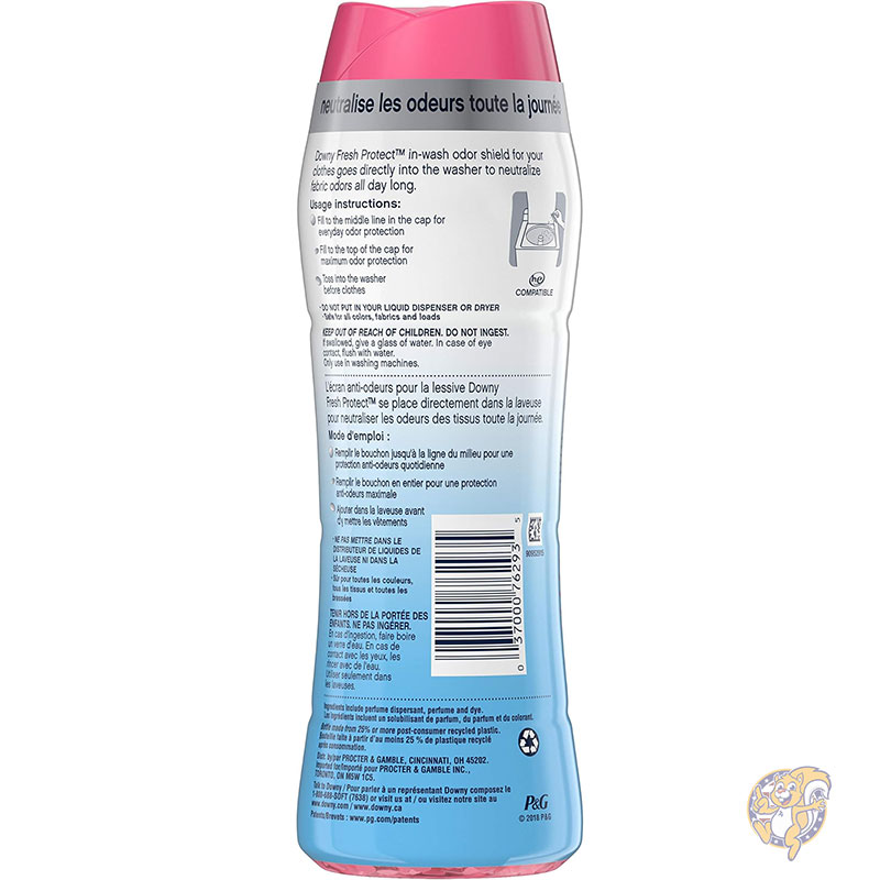 ダウニー Downy フレッシュプロテクト ランドリー 香りブースタービーズ 洗濯機用 ファブリーズ 消臭剤付き エイプリルフレッシュ 10オンス 295ml 4個入り 洗濯洗剤 衣類消臭剤