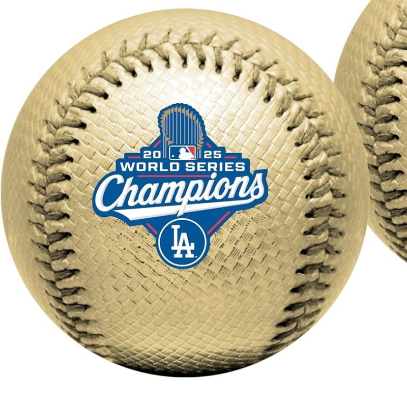 金色野球ボール ロサンゼルス ドジャース 2025 ワールドシリーズ 優勝記念 ゴールドボール MLB公式 チャンピオンズモデル ローリングス Rawlings 野球ボール