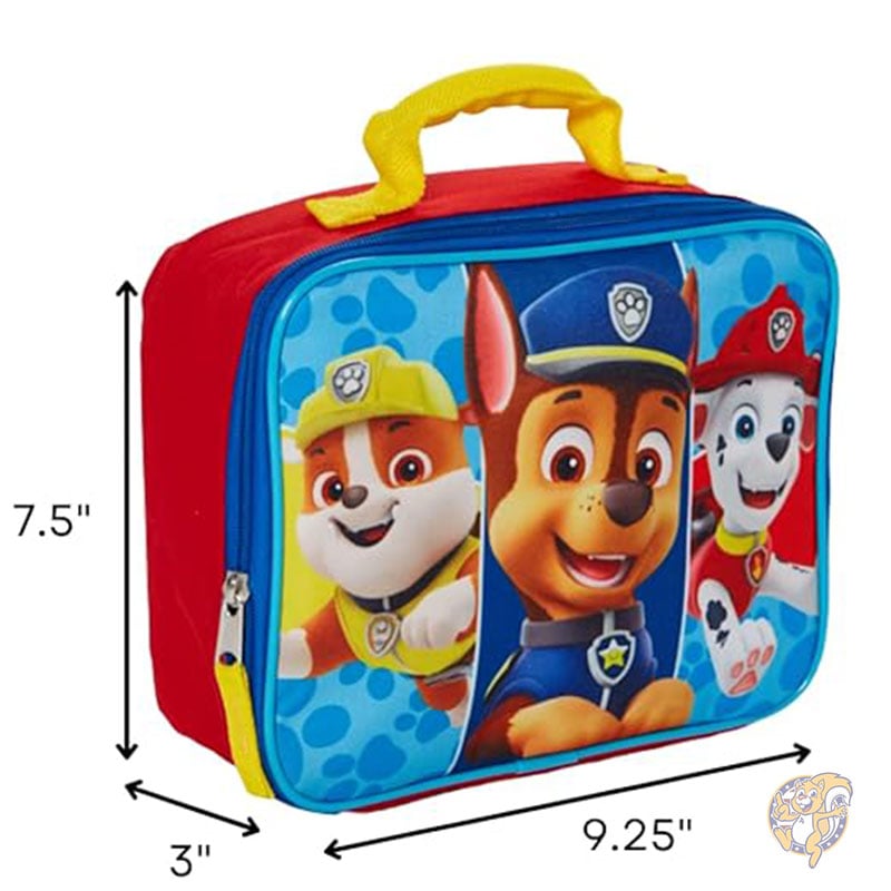 パウ・パトロール ニコロデオン チェイス マーシャル ラブル ランチボックス 男の子と女の子用 子供用ソフト断熱ランチバッグ バイオワールド Bioworld