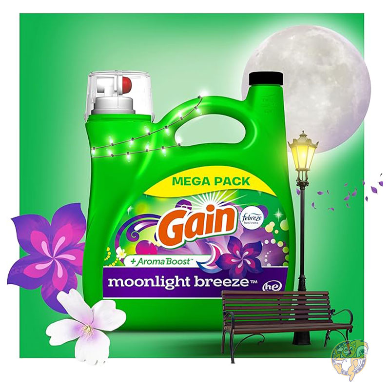 ゲイン Gain 液体洗濯洗剤 +アロマブースト ムーンライトブリーズの香り 128 回分 5216g HE対応