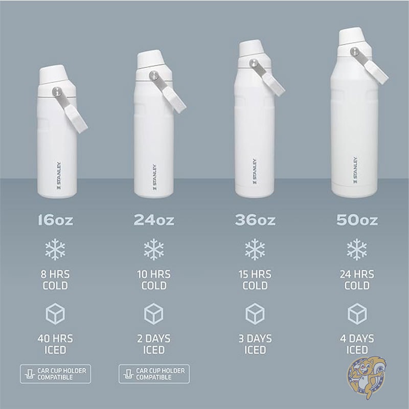 Stanley スタンレー ウォーターボトル アイスフロー ファストフロー ウォーターボトル 水筒 24オンス（約710ml） 斜め注ぎ口蓋 旅行やスポーツに最適な軽量で漏れ防止 断熱ステンレススチール BPAフリー