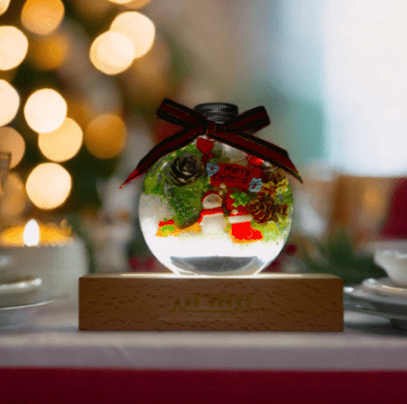 ◆ハーバリウム　186  White Christmas *.:。✿*゜¨ ◇ハーバリウム186 White Christmas *.:。✿*゜¨