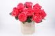 イルミネーションフラワー　ブーケアレンジメント　バラ（赤）9本セット　　木製花瓶付　　　　　　
