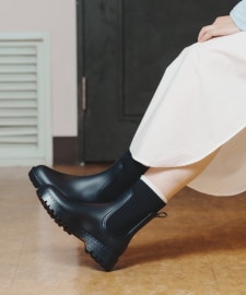 【UNISA/ウニサ】リブデザインレインブーツ / AYNAR-WA