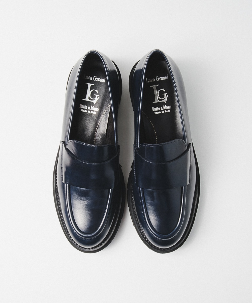 【LucaGrossi/ルカグロッシ】 厚底ローファー/G815M-UA LucaGrossi/ルカグロッシ】 厚底コインローファー/G815M-UA