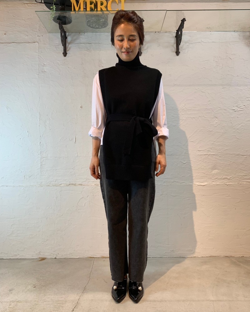 シャツ Set ニットベスト