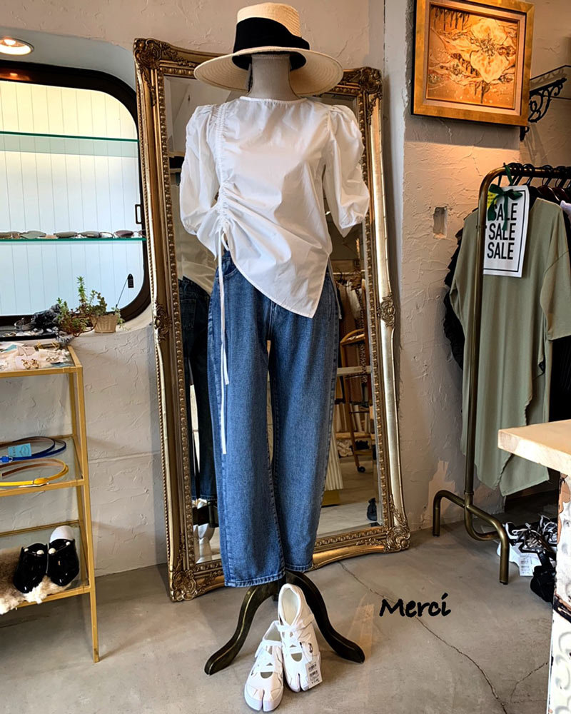 シェイプリボンブラウス