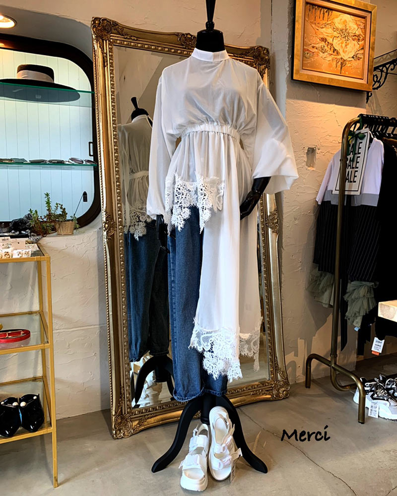 OnesideロングDカットソー