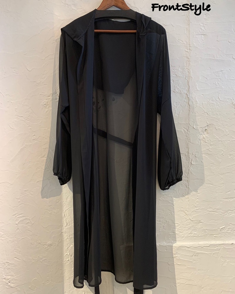 フードDオーガンジーガウン