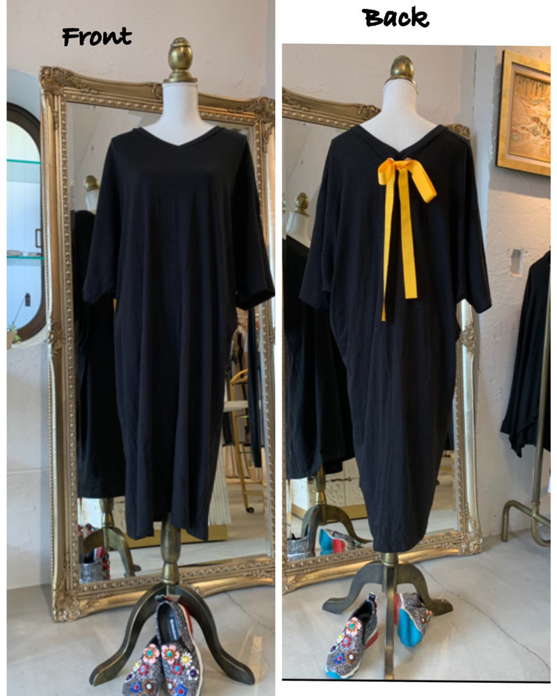 バックリボンロングT