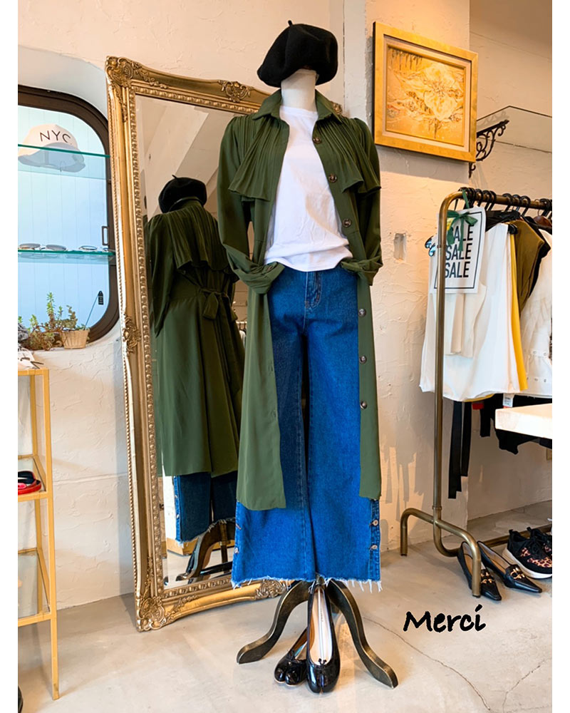 2wayトレンチワンピース