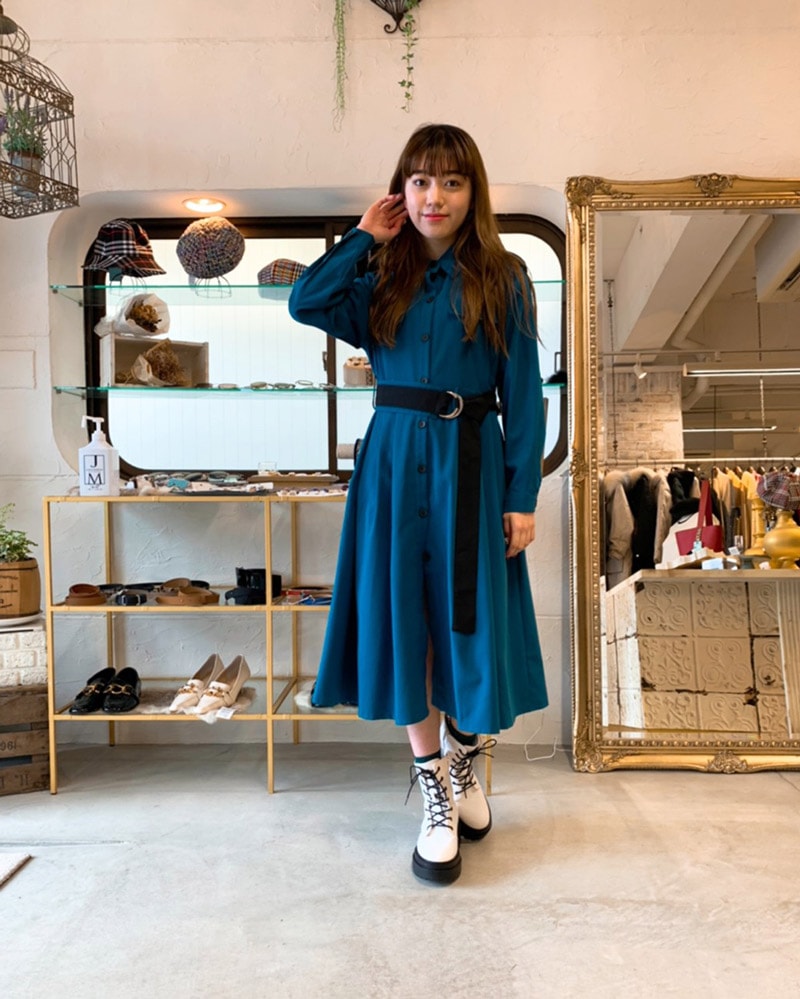 バイカラーシャツワンピース | SKIRT | Merci 直営通販サイト 