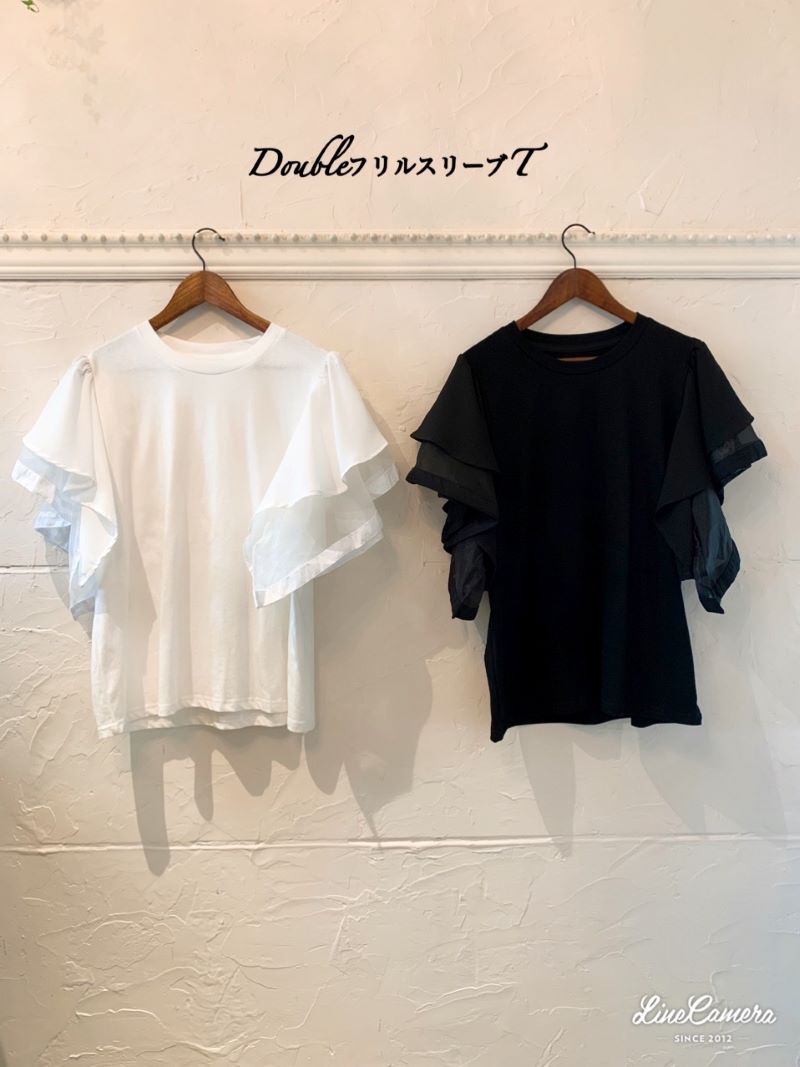 DoubleフリルスリーブT