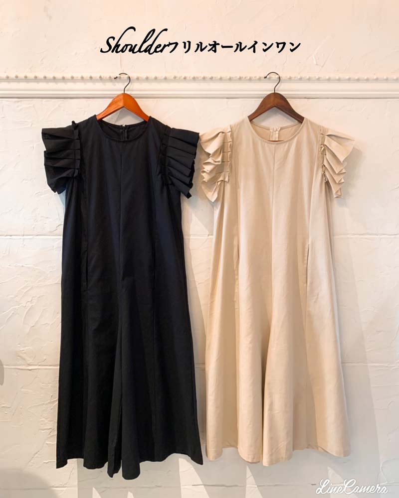 Shoulder フリルオールインワン