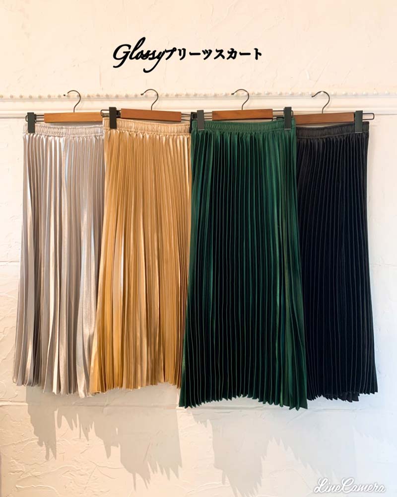 Glossyプリーツスカート