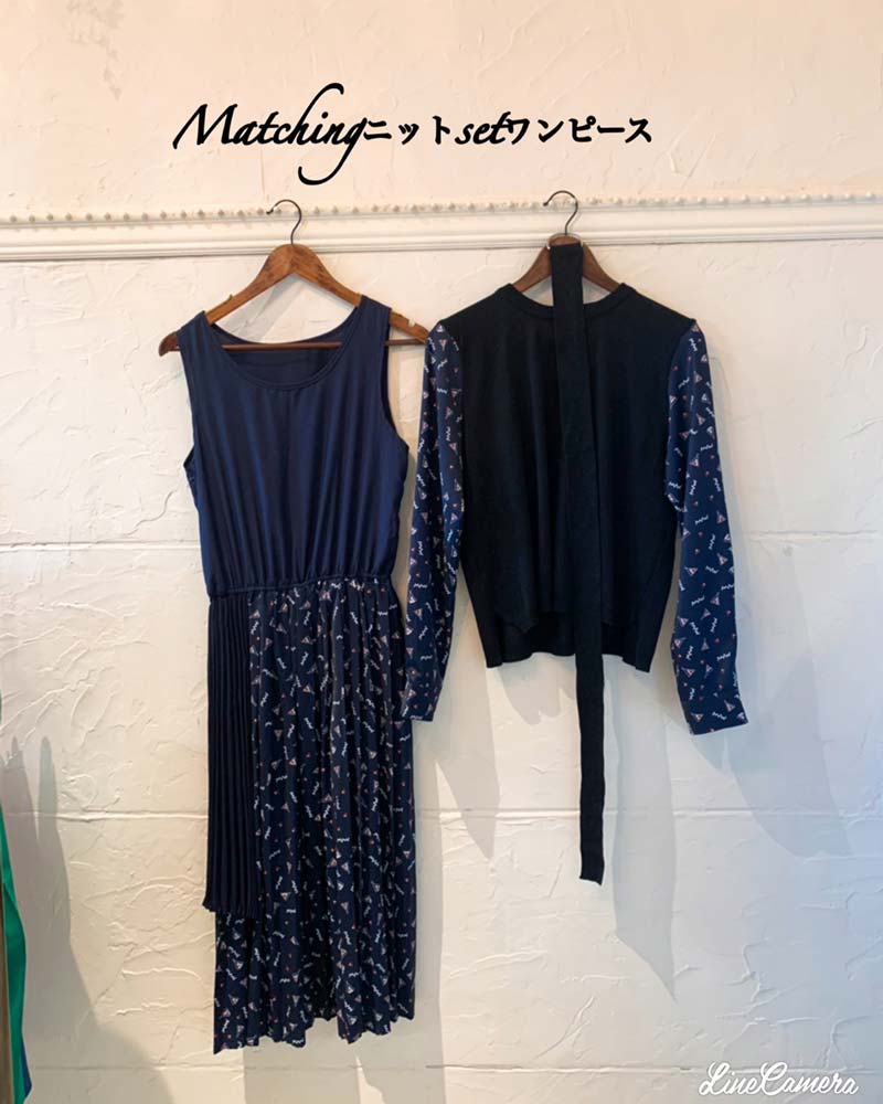 Matchingニットsetワンピース