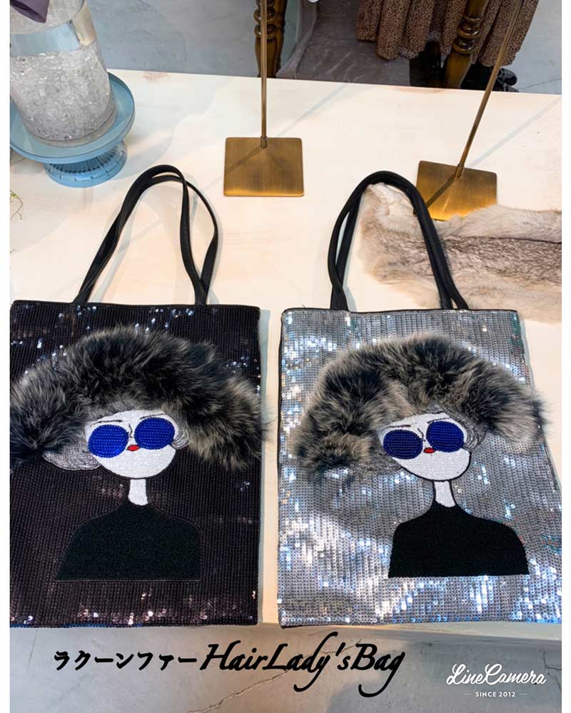 ラクーンファーHair Lady's Bag