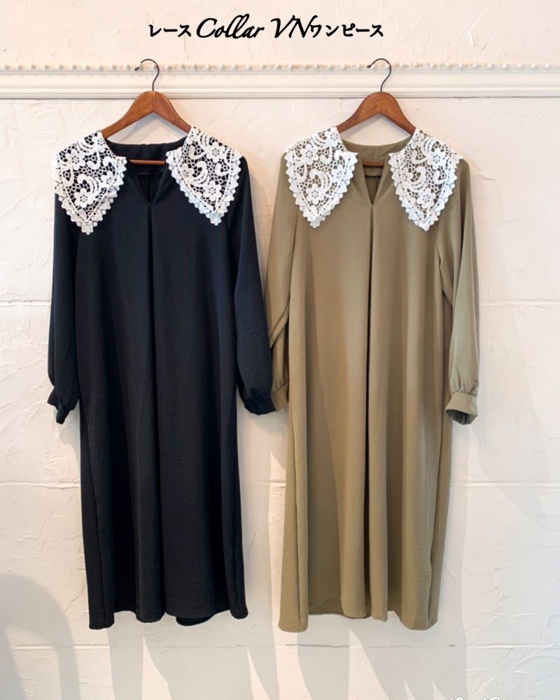 レースCollar VNワンピース