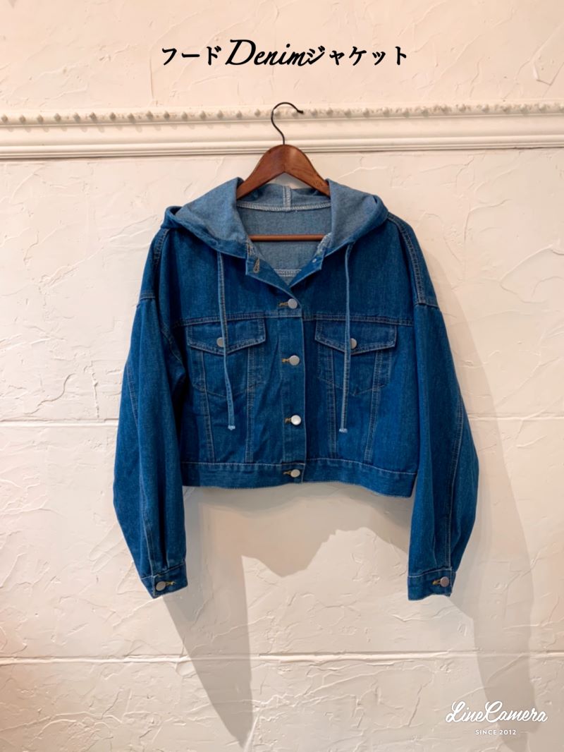 フードDenimジャケット