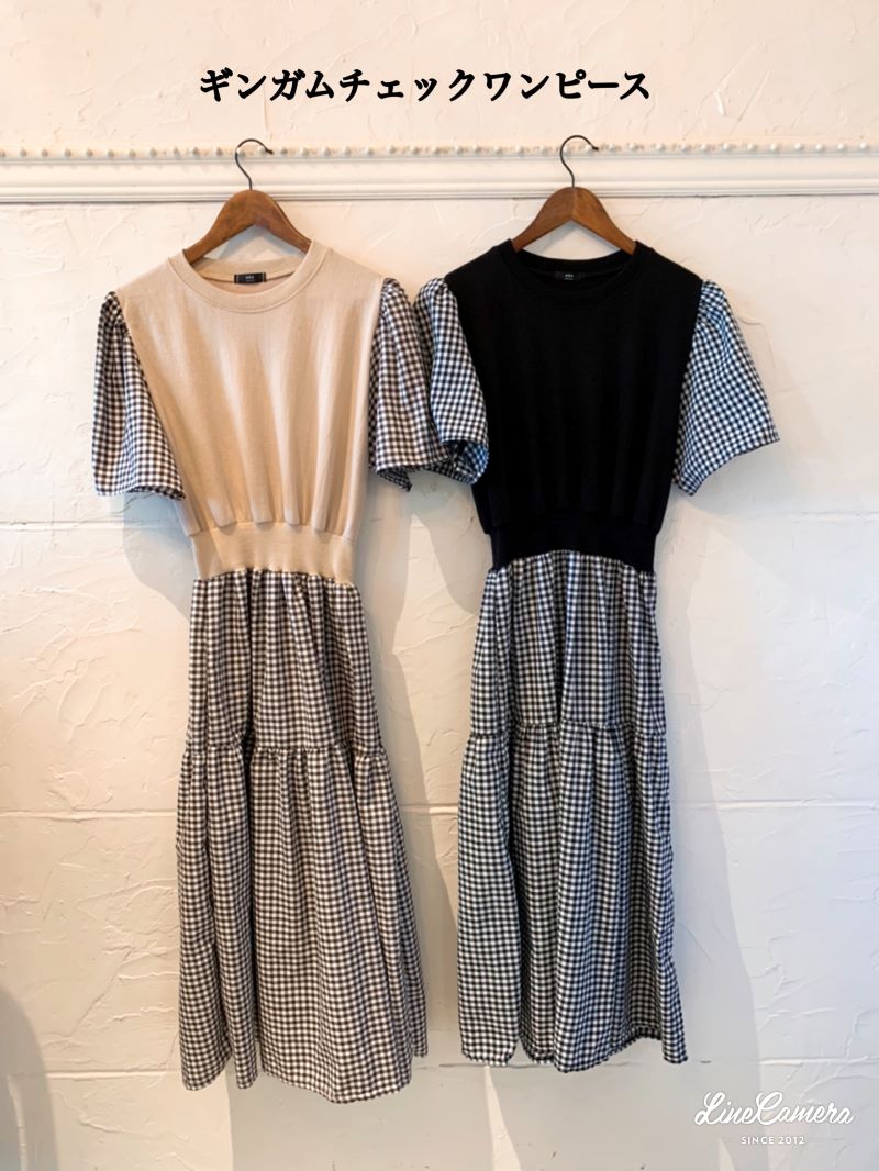 ギンガムチェックワンピース
