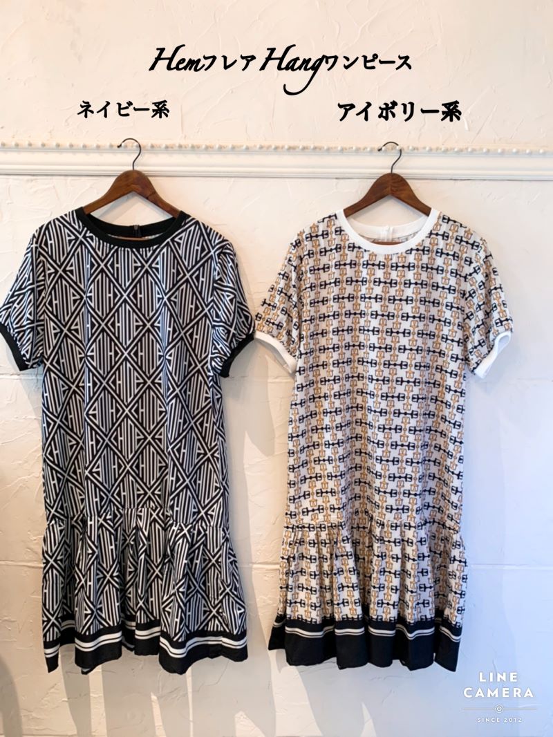 HemフレアHangワンピース