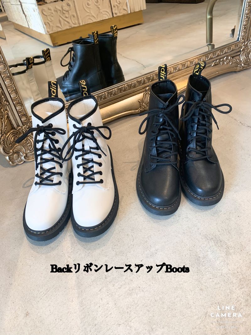 BackリボンレースアップBoots