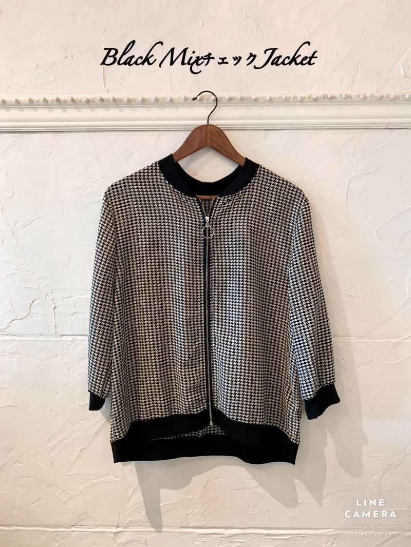 Black MixチェックJacket
