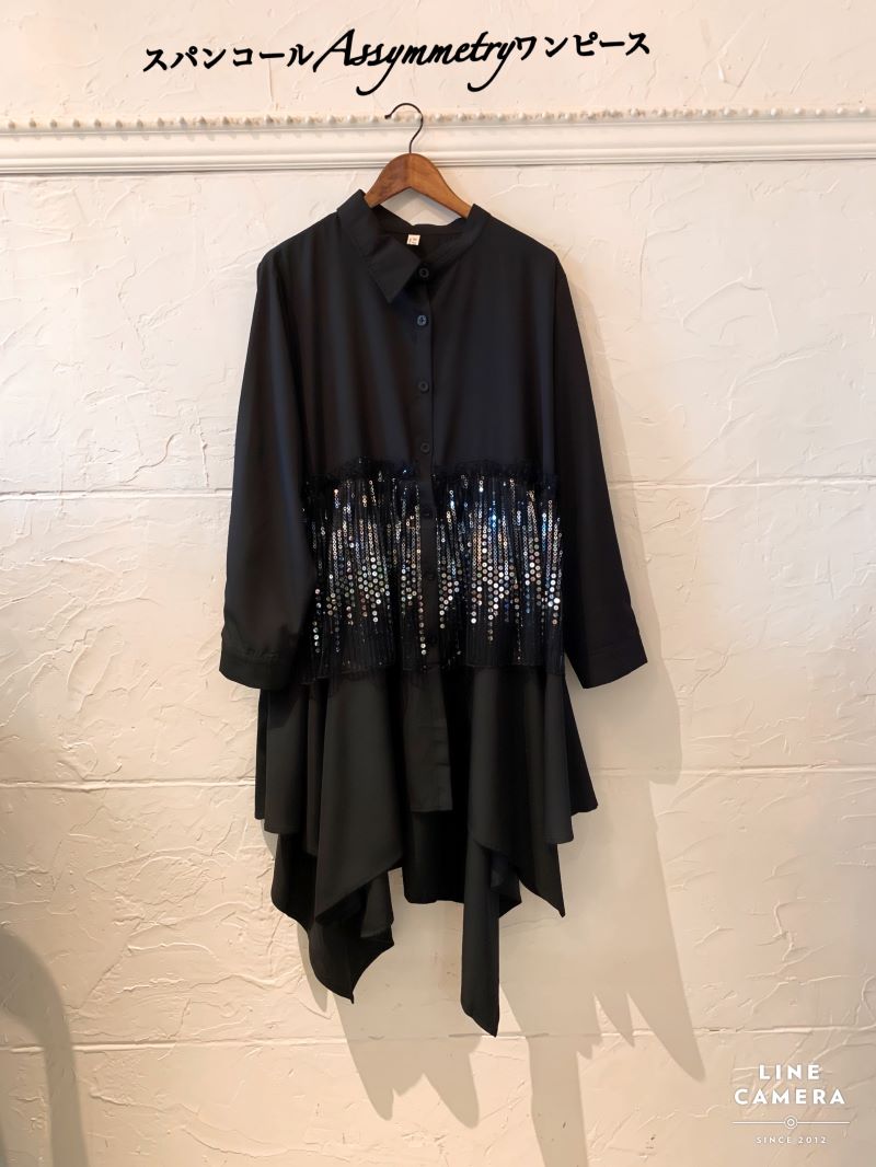スパンコールAssymetryワンピース