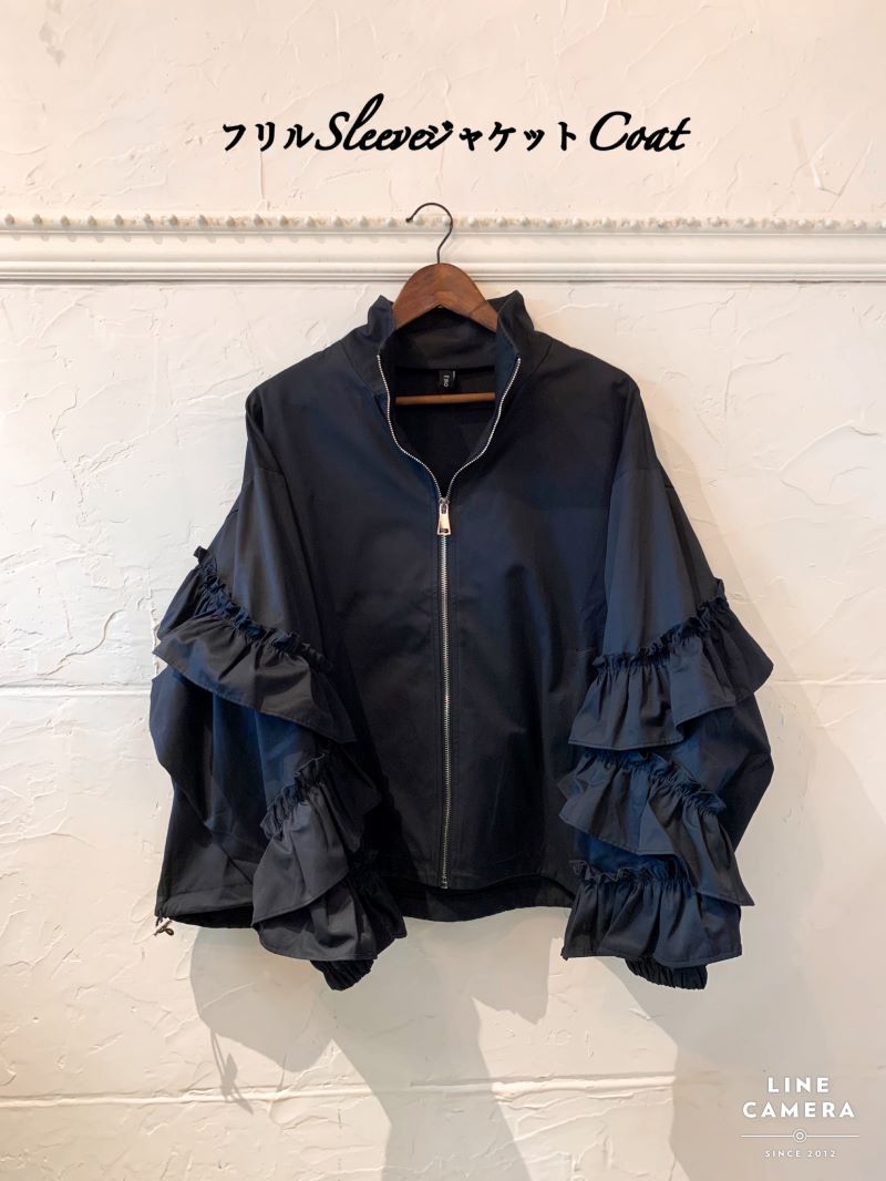 フリルSleeveジャケットCoat