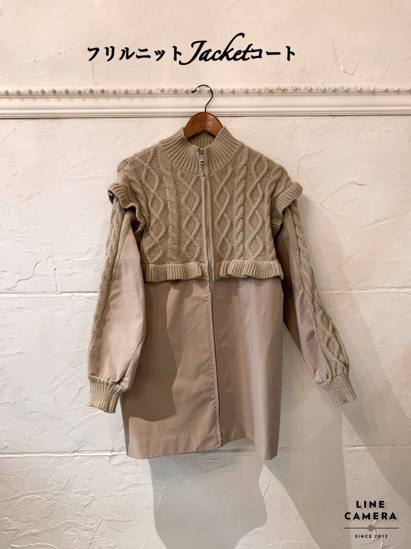 フリルニットJacketコート