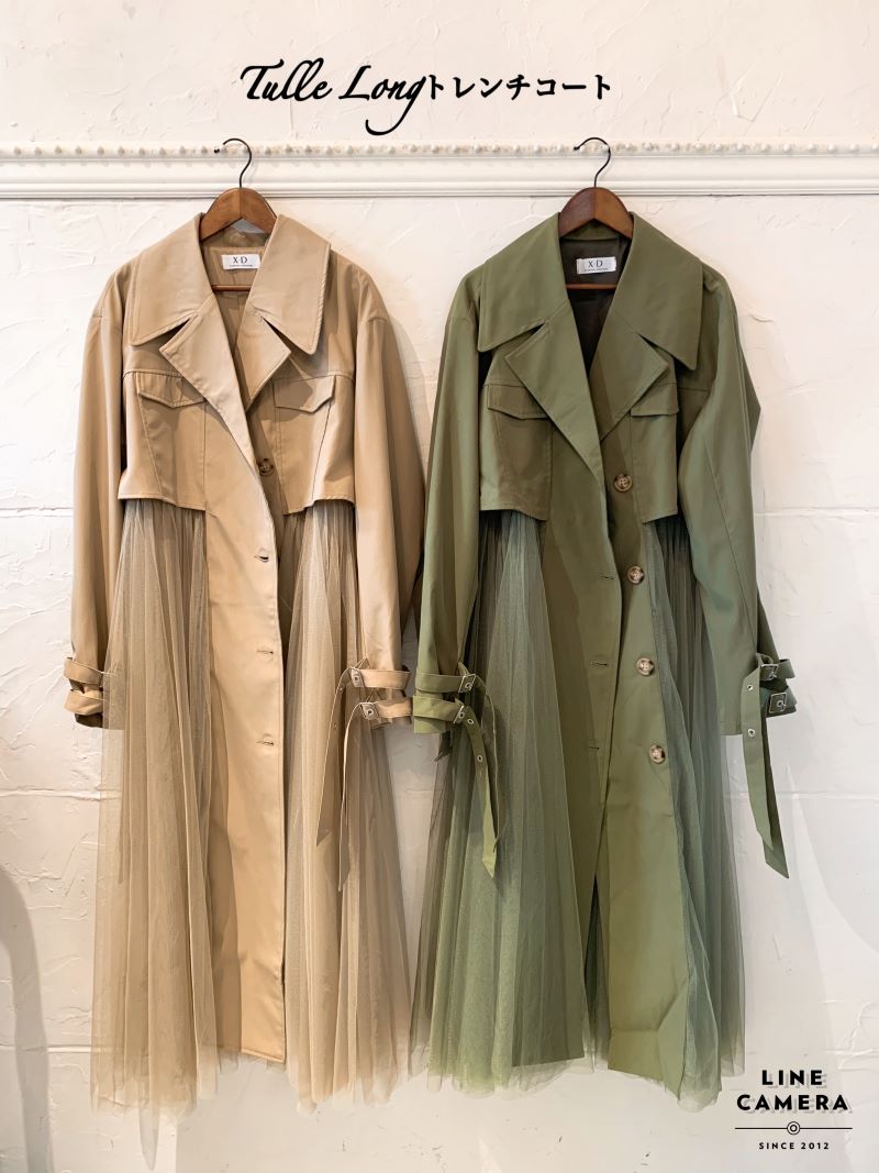 Tulle Longトレンチコート