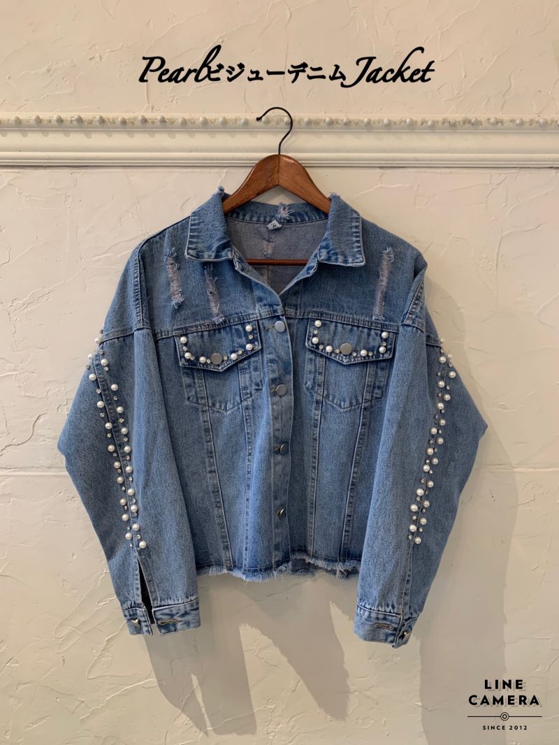PearlビジューデニムJacket