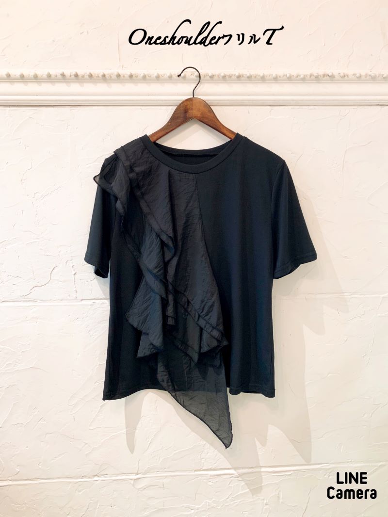 OneshoulderフリルT