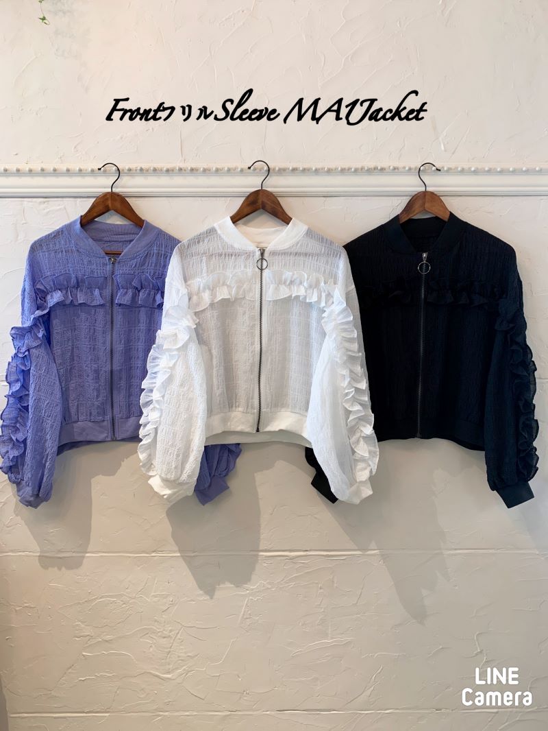 FrontフリルSleeveMA1Jacket
