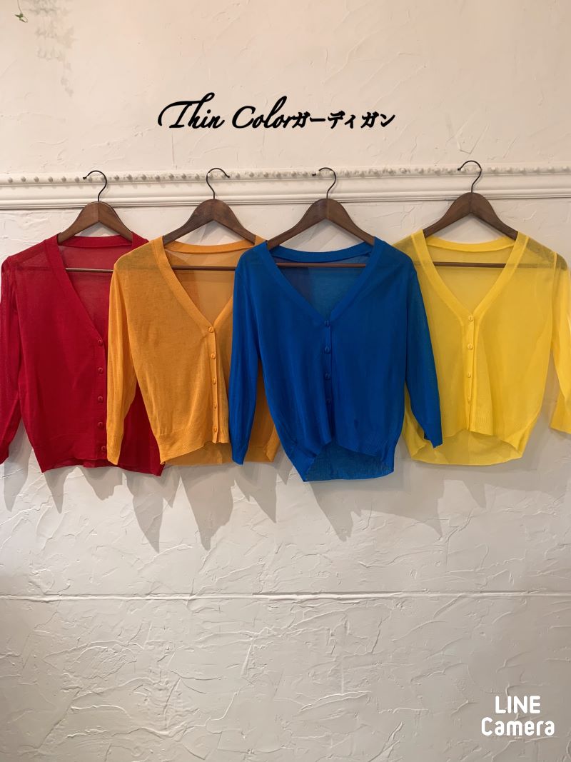 Thin Colorカーディガン