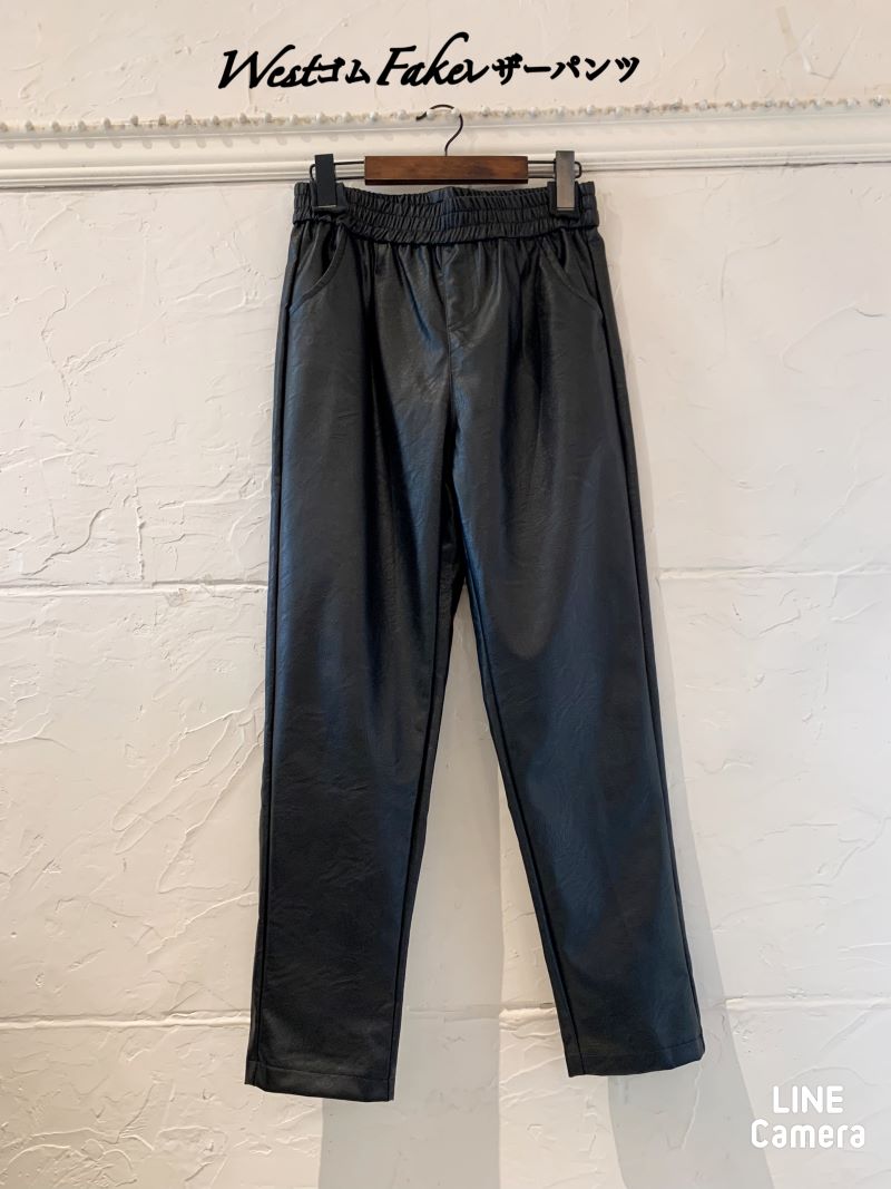 WestゴムFakeレザーパンツ | BOTTOMS | Merci 直営通販サイト