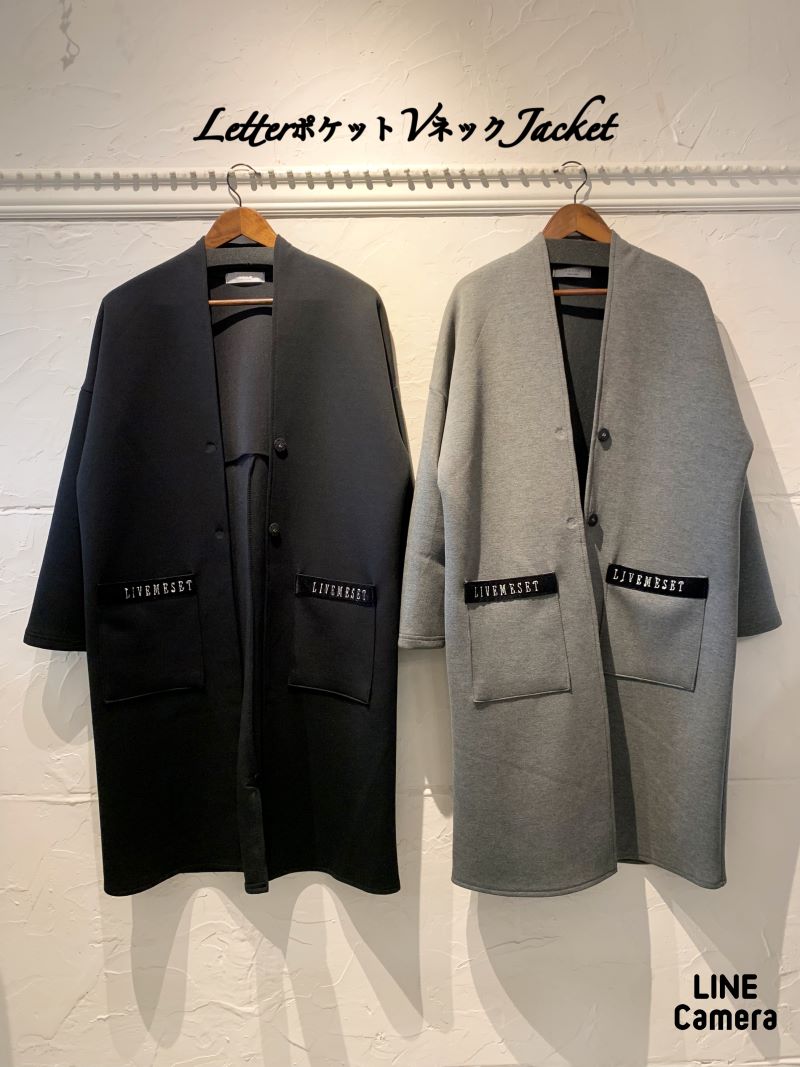 LetterポケットVネックJacket
