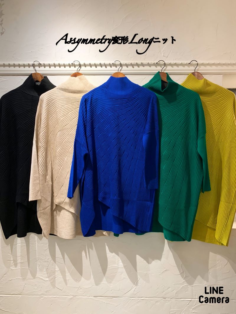 Assymmetry変形Longニット