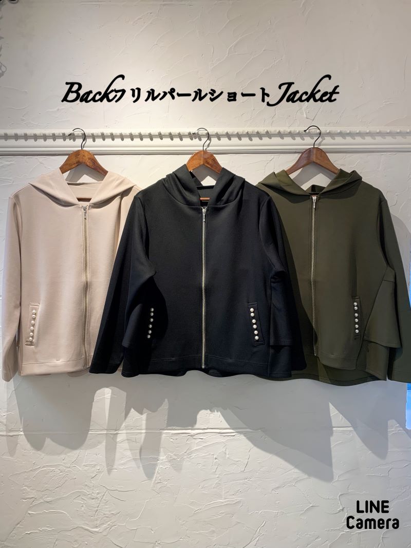 BackフリルパールショートJacket