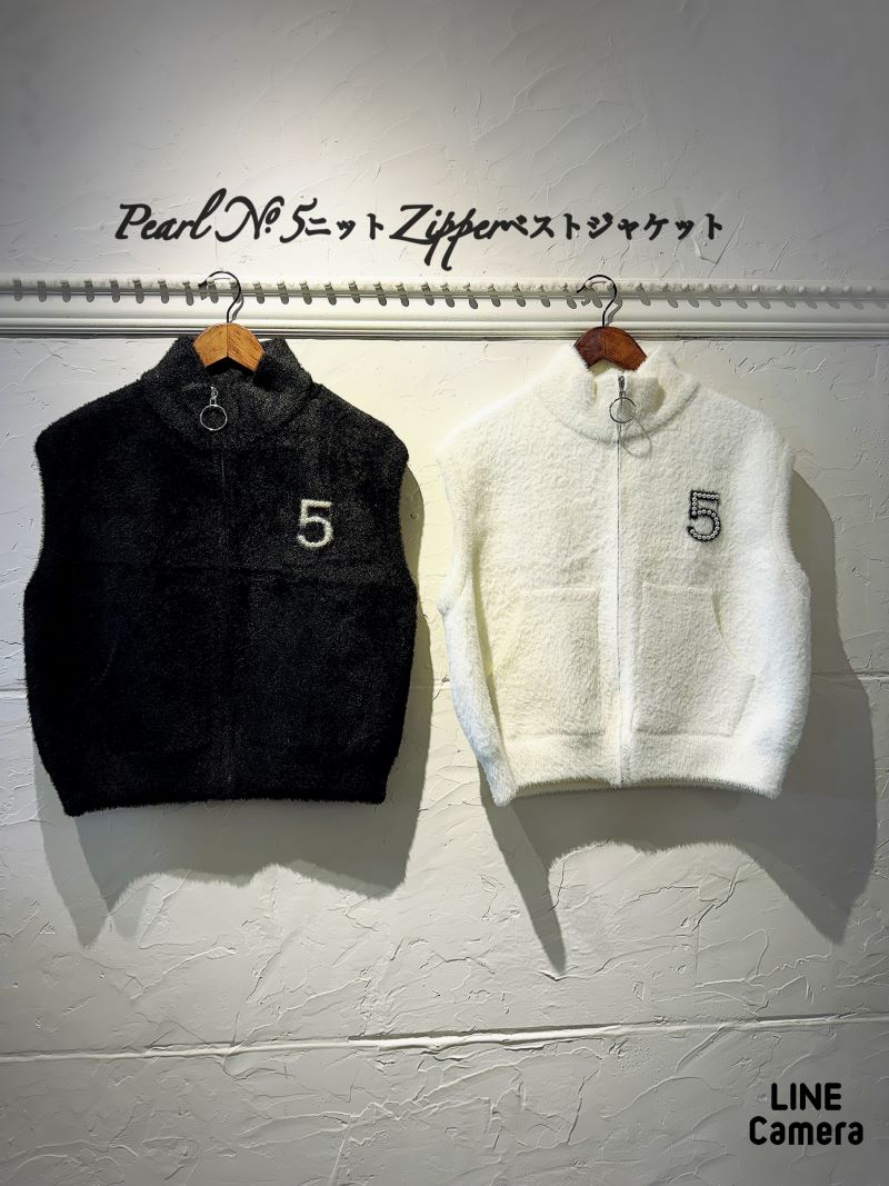 Pearl No.5ニットZipperベストジャケット