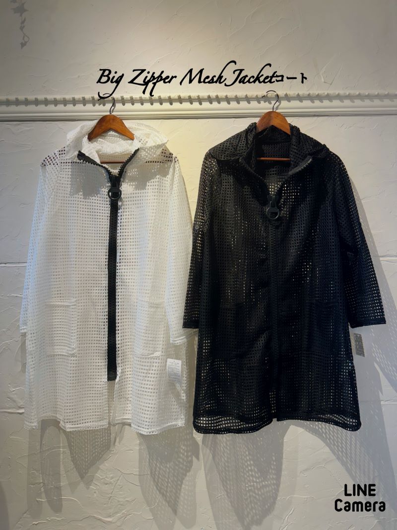 BigZipperMeshJacketコート